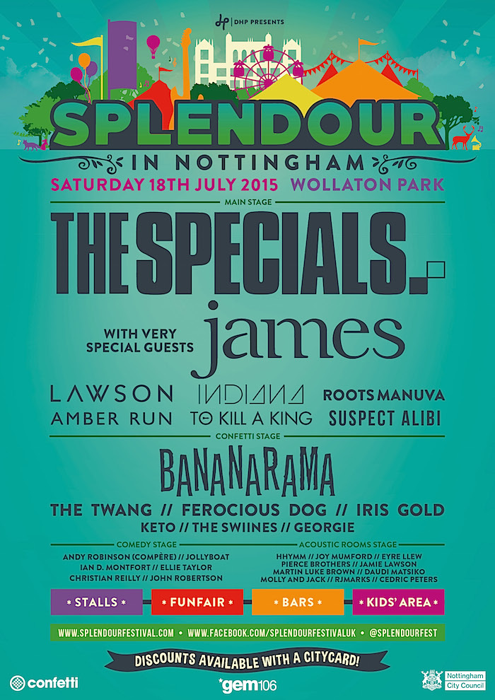 Splendour Festival poster with Indiana